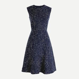 J. Crew A-Line Dress in Spotted Tweed